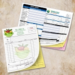 8.5X11 COLOR ONE SIDE - 2 PART COLOR NCR FORMS